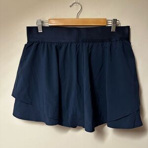 90 Degree by Reflex Lightstream Hypersonic Layered Skort XL Navy Athletic NWOT